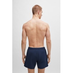 Short de bain avec bande signature et logo BOSS
