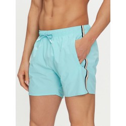 Short de bain avec bande signature et logo BOSS