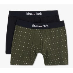 Pack de boxers uni et pois EDEN PARK